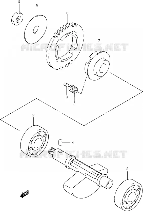 CAMSHAFT - VALVES Suzuki MOTO 400 DR-Z 2003  DR-Z400S K3 (E03,E28,E33)