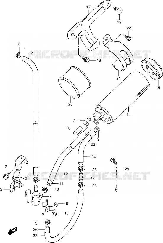 STARTER MOTOR Suzuki MOTO 400 DR-Z 2003  DR-Z400S K3 (E03,E28,E33)