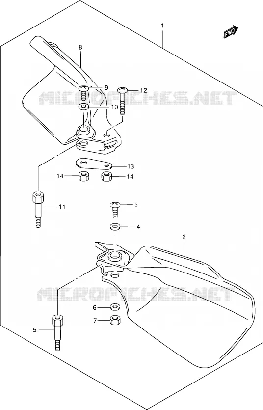 SWINGARM Suzuki MOTO 400 DR-Z 2003  DR-Z400S K3 (E03,E28,E33)
