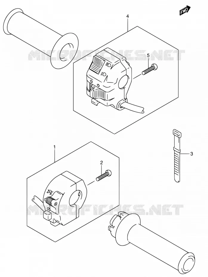 SWITCHES Suzuki MOTO 400 DR-Z 2004  DR-Z400S K4 (E03,E28,E33)