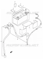 BATTERY for Suzuki DR-Z 400 2006