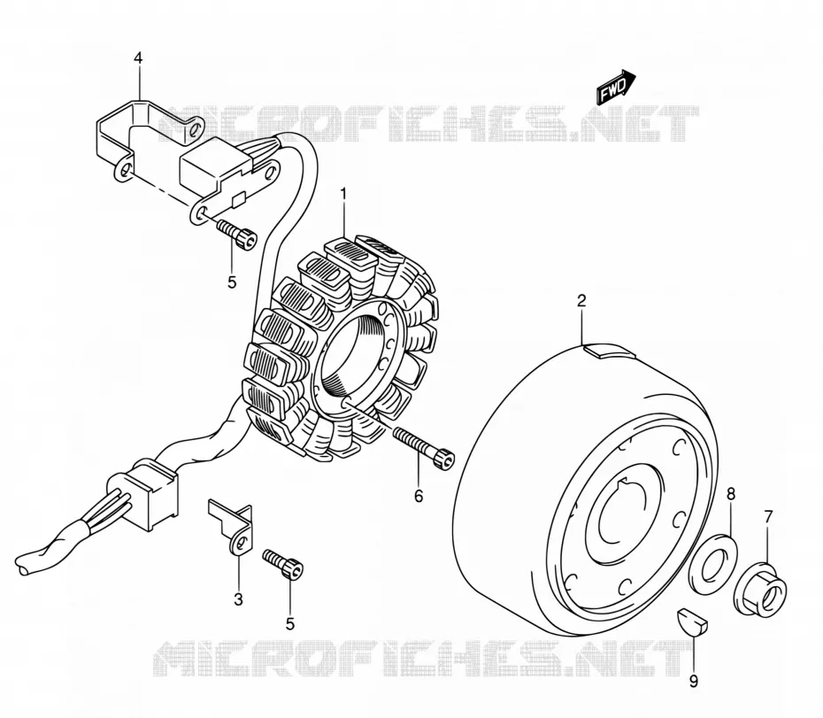 MAGNE TO Suzuki MOTO 400 DR-Z 2007  DR-Z400S K7 (E03,E28,E33)