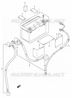 BATTERY for Suzuki DR-Z 400 2009
