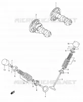 CAMSHAFT   VALVES for Suzuki DR-Z 400 2009