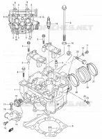 CYLINDER HEAD for Suzuki DR-Z 400 2009