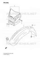 FRONT FENDER (MODEL K9) for Suzuki DR-Z 400 2009