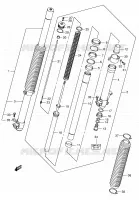 FRONT FORK for Suzuki DR-Z 400 2009