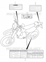 LABEL for Suzuki DR-Z 400 2009
