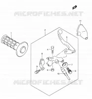 LEFT LEVER   HANDGRIP for Suzuki DR-Z 400 2009