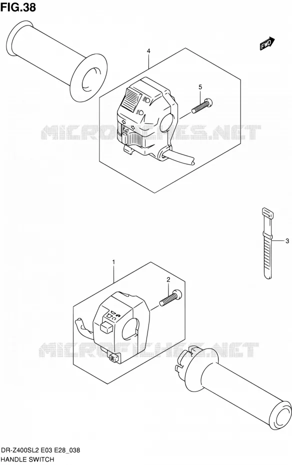SWITCHES Suzuki MOTO 400 DR-Z 2012  DR-Z400S L2 (E03,E28,E33)