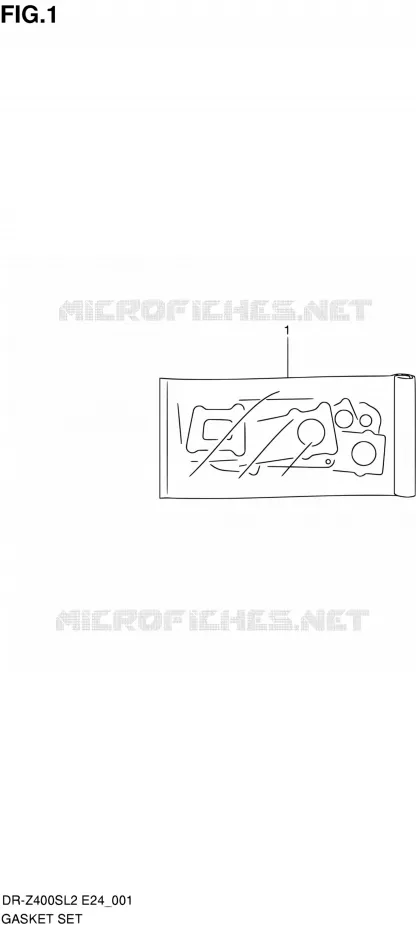 GASKET SET Suzuki MOTO 400 DR-Z 2012  DR-Z400S L2 (E24)