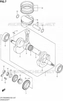CRANKSHAFT for Suzuki DR-Z 400 2005