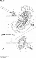 FR. WHEEL (MODELE K5/K6) for Suzuki DR-Z 400 2005