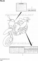 LABEL for Suzuki DR-Z 400 2005