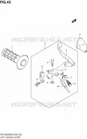 LEFT LEVER   HANDGRIP for Suzuki DR-Z 400 2005