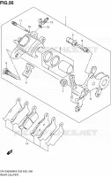 REAR CALIPER for Suzuki DR-Z 400 2006