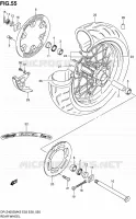 REAR WHEEL (MODEL K5/K6) for Suzuki DR-Z 400 2006