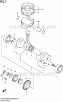 CRANKSHAFT for Suzuki DR-Z 400 2007