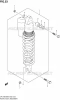 REAR DAMPER for Suzuki DR-Z 400 2008