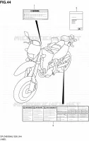 LABEL for Suzuki DR-Z 400 2012