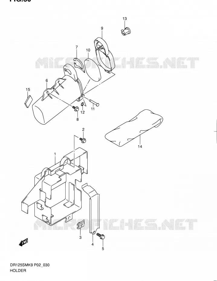 BRACKET Suzuki MOTO 125 DR 2010  DR125SML0(E02)
