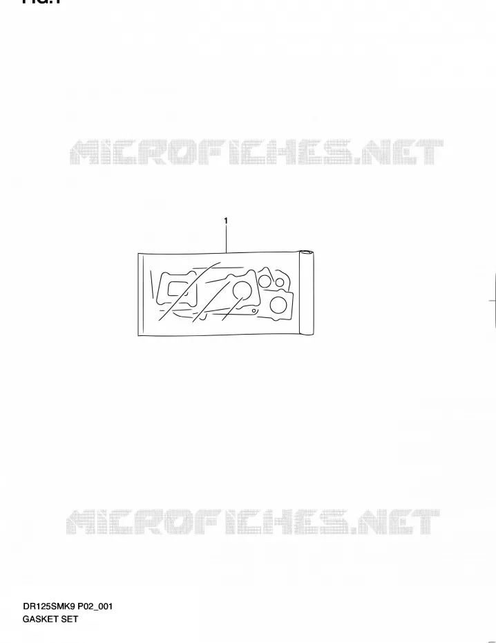 GASKET SET Suzuki MOTO 125 DR 2010  DR125SML0(E02)