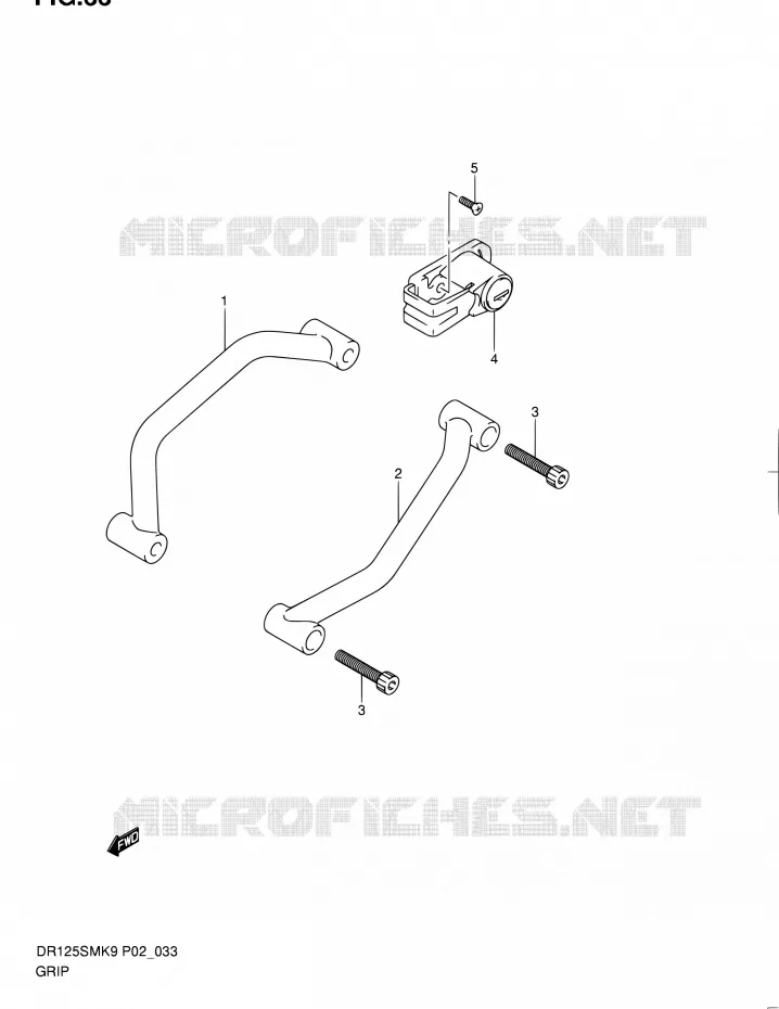 GRIP Suzuki MOTO 125 DR 2012  DR125SML0(E19)