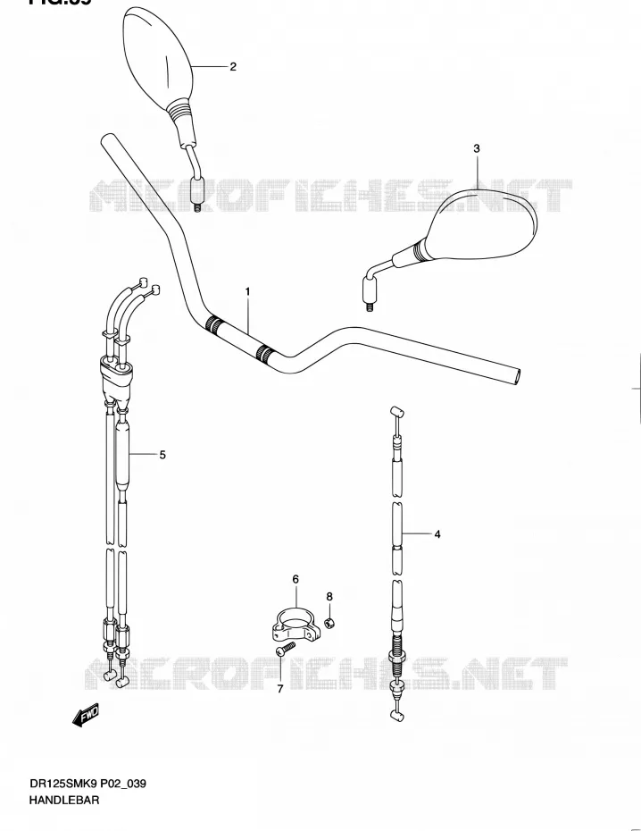 HANDELBAR Suzuki MOTO 125 DR 2011  DR125SML0(E19)