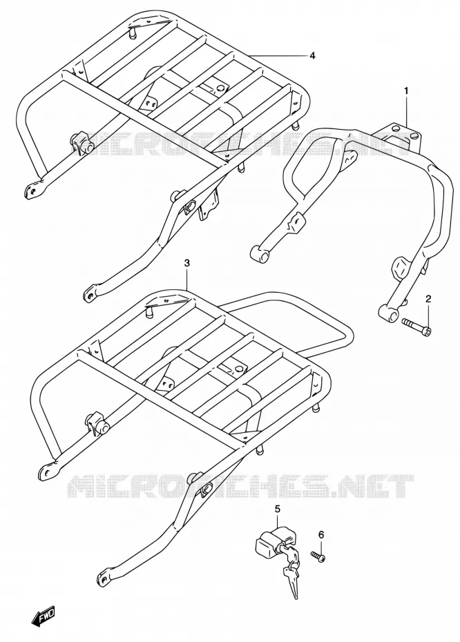 CARRIER Suzuki MOTO 200 DR 2004  DR200SE K4 (E06,E24)