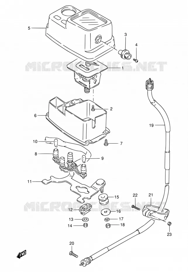 SPEEDOMETER (MODEL K1 E24/MODEL K2 P09) Suzuki MOTO 200 DR 2004  DR200SE K4 (E06,E24)
