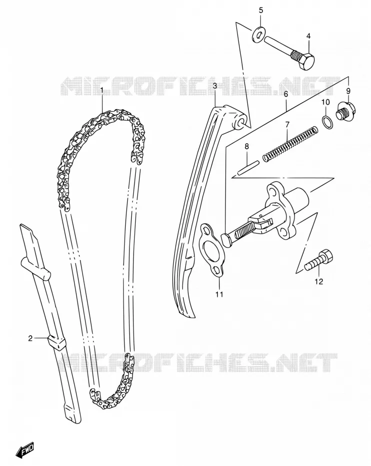 TIMING Suzuki MOTO 200 DR 2004  DR200SE K4 (E06,E24)