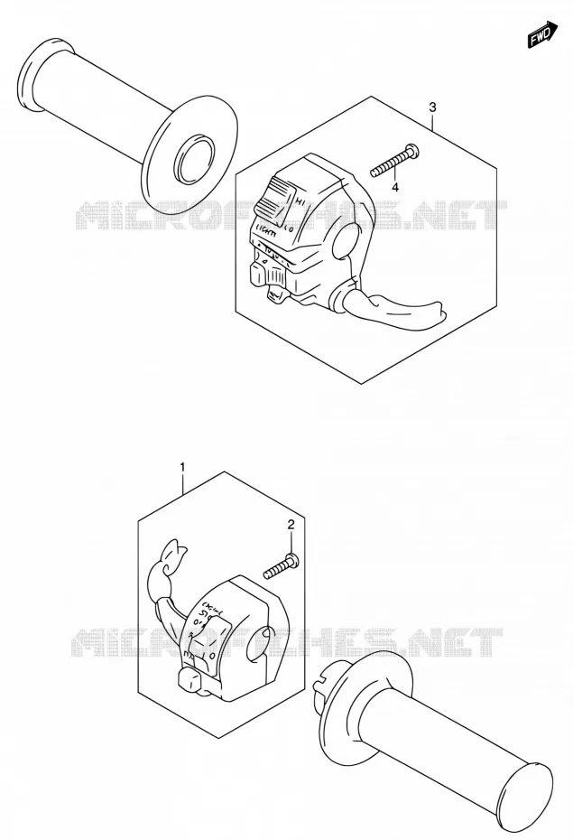 SWITCHES Suzuki MOTO 200 DR 2005  DR200SE K5 (E03,E28,E33)