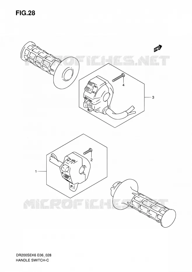 SWITCHES Suzuki MOTO 200 DR 2010  DR200SE L0 (E06,E24)