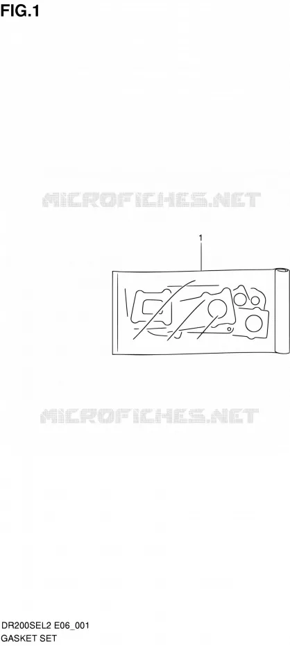 GASKET SET Suzuki MOTO 200 DR 2012  DR200SEL2(E24)