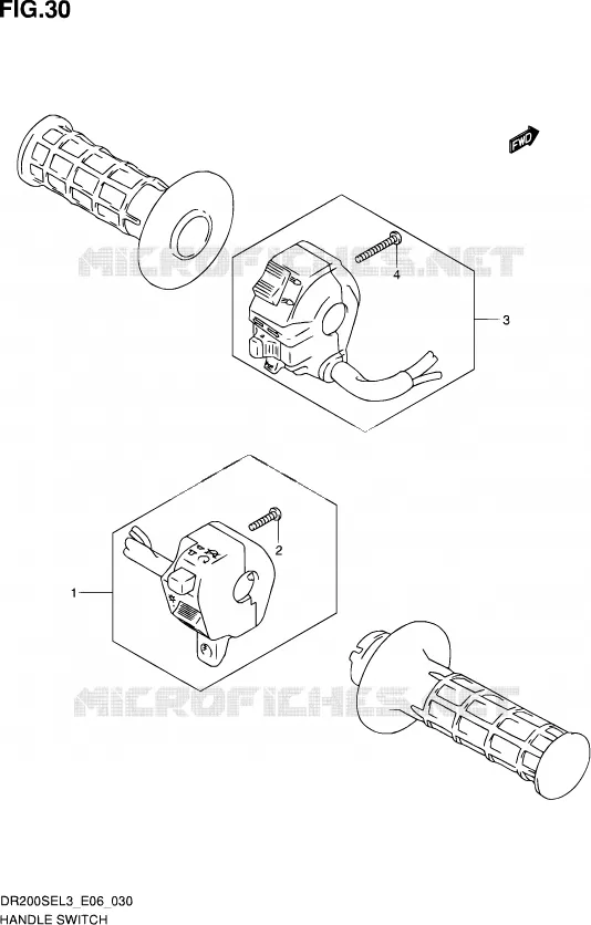 SWITCHES Suzuki MOTO 200 DR 2013  DR200SE L3 (E24)
