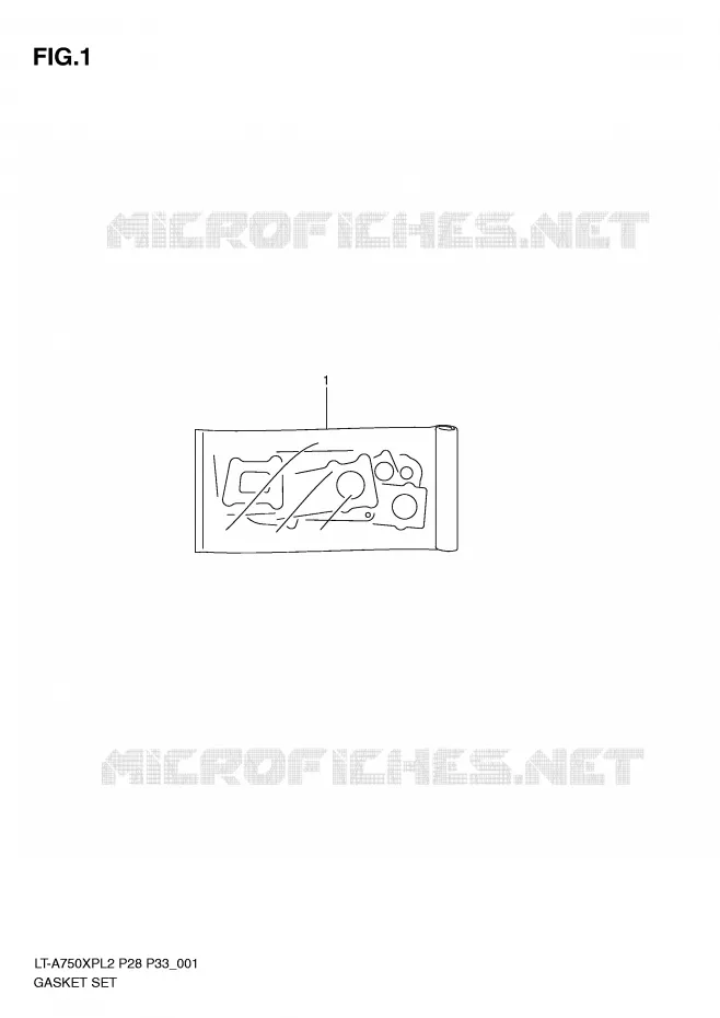 GASKET SET Suzuki QUAD 750 KINGQUAD 2012  LT-A750XPL2(P28)