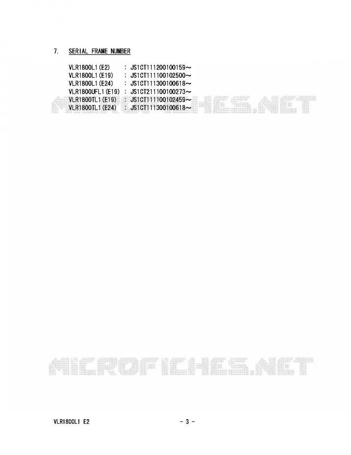 * CATALOG PREFACE * Suzuki MOTO 1800 INTRUDER 2011  VLR1800TL1(E2)