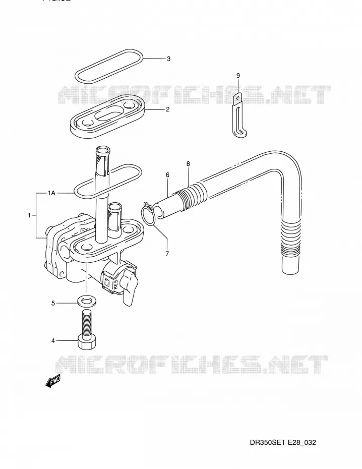 FUEL COCK Suzuki MOTO 350 DR 1994  DR350SE R (E03,E28,E33)