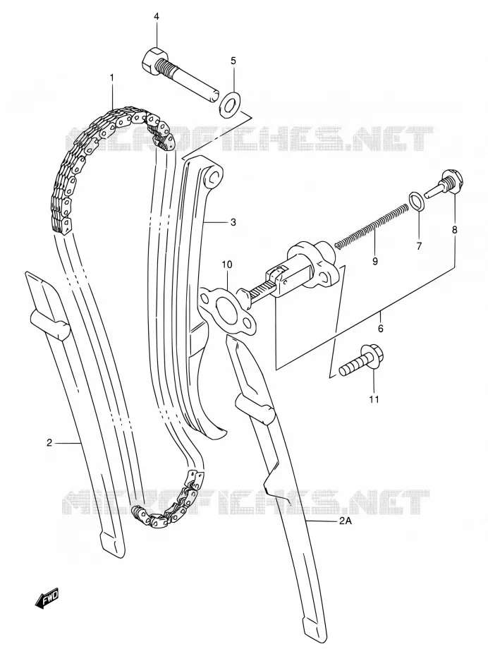 TIMING Suzuki MOTO 350 DR 1996  DR350SET(E22)