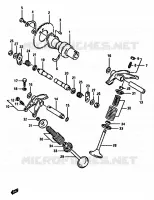 CAMSHAFT   VALVES for Suzuki DR 600 1986