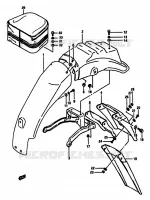 REAR FEDNER for Suzuki DR 600 1986
