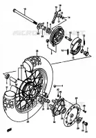 REAR WHEEL for Suzuki DR 600 1986