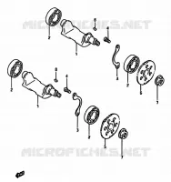 CRANK BALANCER for Suzuki DR 600 1988