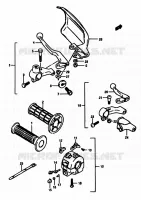 LEFT HANDLE SW for Suzuki DR 600 1988