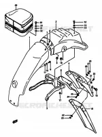 REAR FEDNER for Suzuki DR 600 1988