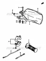 RIGHT SWITCH  for Suzuki DR 600 1988