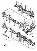 TRANSMISSION for Suzuki DR 600 1988