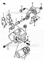 FR. CALIPERS for Suzuki DR 600 1989