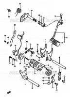 GEAR SHIFTING ASSY for Suzuki DR 600 1989