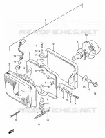 HEAD LAMP (MODELE S) for Suzuki DR 650 1995